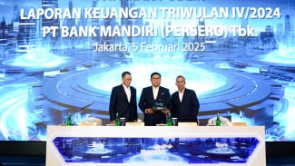 Bank Mandiri Cetak Laba Bersih Rp 55,8 Triliun di Tahun 2024, Tumbuh 1,31%