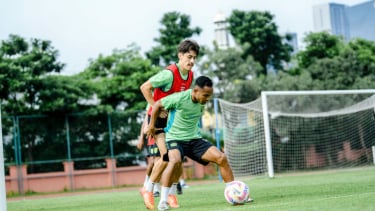 Oktafianus Fernando dalam latihan, Selasa, 4 Februari 2025