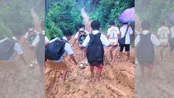 Video Viral Jalan Rusak Di Kabupaten Bungo, Jambi.