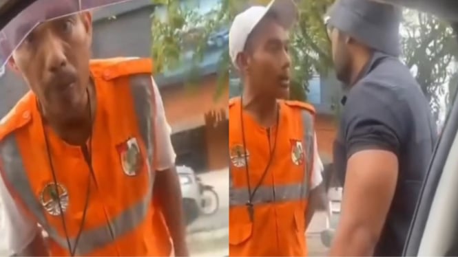 Viral Pengemudi Mobil Adu Cekcok dengan Pak Ogah Gegara Dipaksa Bayar Saat Putar Arah