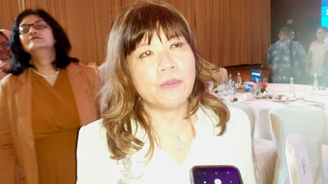 [dok. Ketua Umum Apindo, Shinta Kamdani, saat ditemui di kawasan Gatot Subroto, Jakarta Selatan, Senin, 10 Februari 2025]