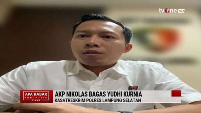 Kasat Reskrim Polres Lampung Selatan, AKP Nikolas Bagas Yudhi Kurnia