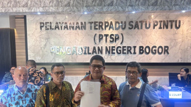 Kuasa hukum Mantan Anggota Bawaslu Agustiani Tio Fridelina di Pengadilan Negeri Bogor.