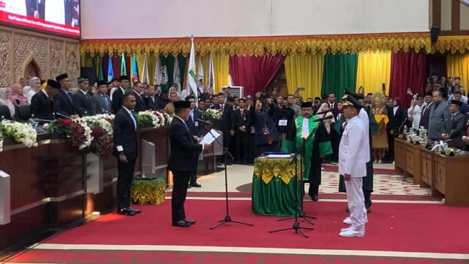 Muzakir-Fadhlullah Resmi Dilantik Jadi Gubernur dan Wagub Aceh Periode 2025-2030