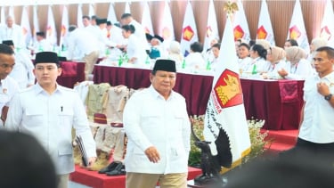 Presiden Indonesia Prabowo Beananto juga adalah ketua partai Gerindra