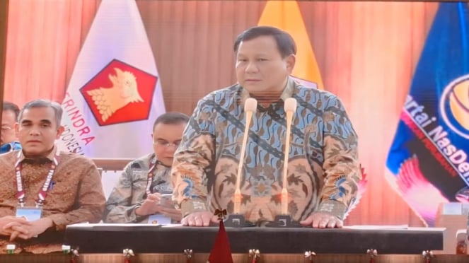 Prabowo Subianto大統領はKim Plus Coalition Partyと連絡を取り合っています