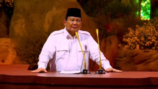 Presiden Prabowo Subianto di acara HUT ke-17 Partai Gerindra