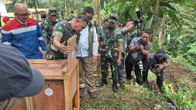 Momen Jenderal Maruli Lepas Seekor Kijang di Hutan Gunung Sanggabuana