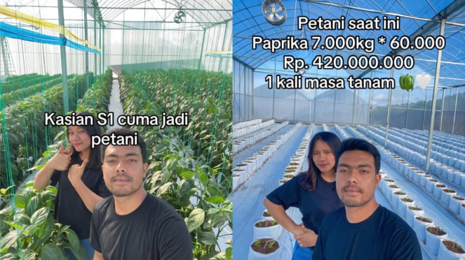 Pasangan petani muda viral melepaskan pendapatan