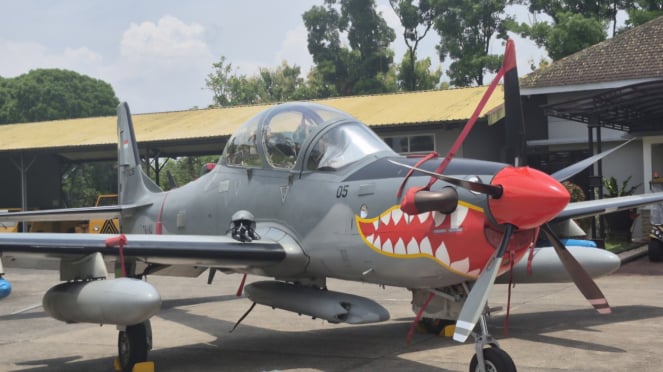 VIVA Militer: Pesawat Super Tucano EMB-314 milik Skadron Udara 21