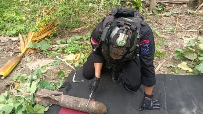 Warga Papua Temukan Bom Jenis Rudal Pesawat Peninggalan Perang Dunia II