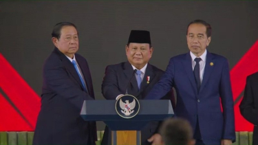 Presiden Prabowo bersama SBY dan Jokowi meresmikan Danantara