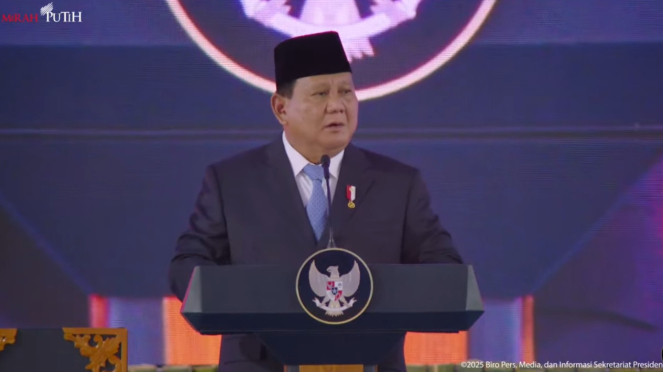 Presiden Ri Prabowo Subianto Saat Meluncurkan Bpi Danantara Di Kompleks Istana Kepresidenan, Jakarta Pusat, Senin, 24 Februari 2025