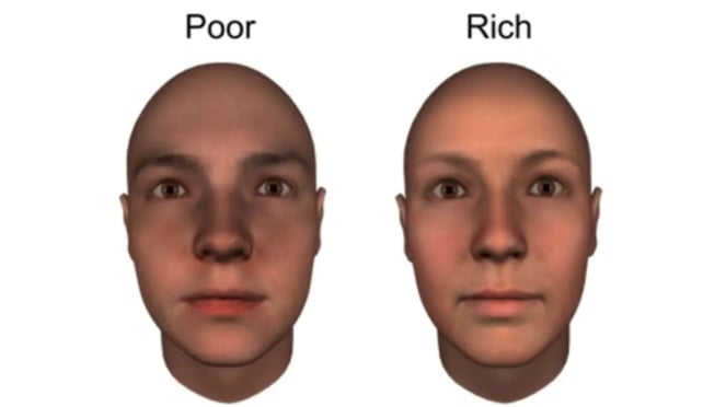 Penelitian tentang kaya atau miskin bisa dilihat dari wajah?