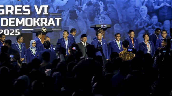 Presiden Prabowo Hadiri Penutupan Kongres VI Partai Demokrat