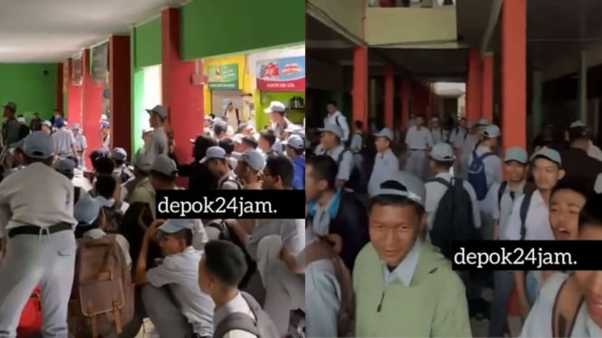 Viral Ratusan Siswa SMK 2 Depok Demo di Sekolah, Ini Tuntutannya