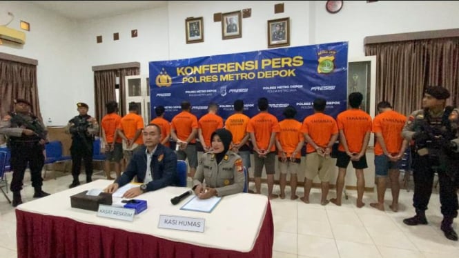 Polisi Tetapkan 11 Orang Tersangka Bentrokan Antarkelompok di Depok