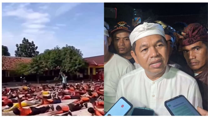 Gubernur Jawa Barat Dedi Mulyadi Tanggapi Video Viral Siswa SD yang Berenang di Lapangan