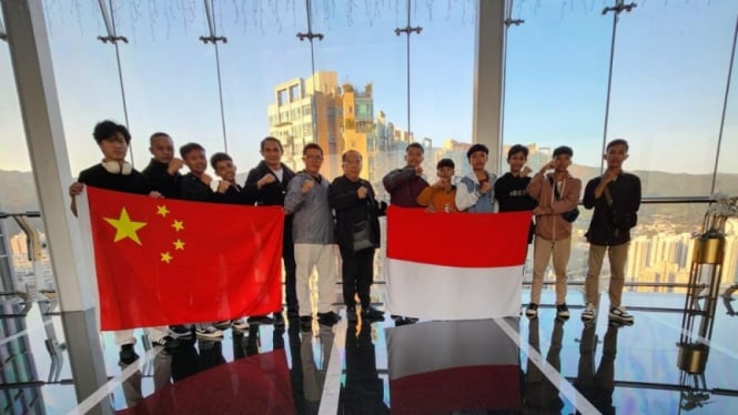 Tim Wushu Pesantren Al-Kahfi Somalangu Kebumen Mentas di Kejuaraan Internasional Hongkong