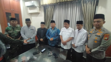 Wali Kota Depok Supian Suri bersama Forkopimda 