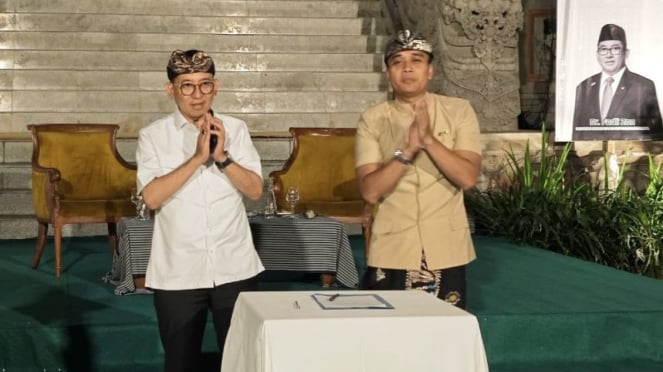 Menteri Kebudayaan RI, Fadli Zon Dan Ketua Umum Ami Putu Supadma Rudana