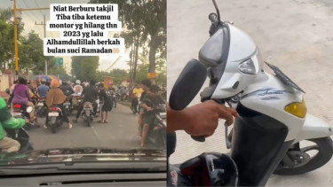 La intención viral de cazar parejas de takzil es accidentalmente misi Mio se encuentra con la moto