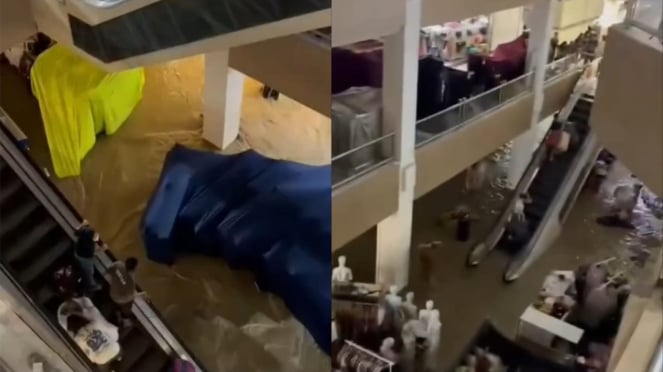 Los virales se rescatan cuando ingresan a un centro comercial en su lobby