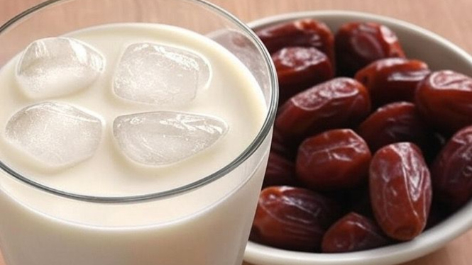 Ilustrasi susu kurma