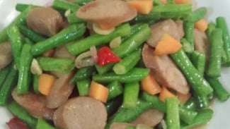 Resep Masakan Sayur Kacang Panjang Sosis, Dijamin Enak dan Cocok Jadi Menu Sahur Anak Kos