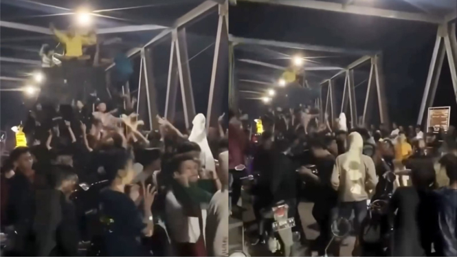 Viral Perkumpulan Anak Muda Bangunkan Sahur Diiringi Musik DJ Sambil Blokir Jembatan, Warganet Emosi!