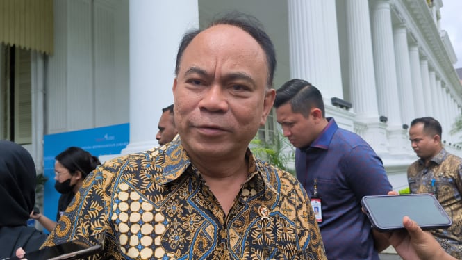 Ketua Umum Relawan Projo, Budi Arie Setiadi di Kompleks Istana Kepresidenan, Jakarta Pusat, Jumat, 7 Maret 2025