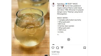 Lagi Viral Ini Dia Resep Magic Water ala Chef Fajar Alam yang Bikin Seger