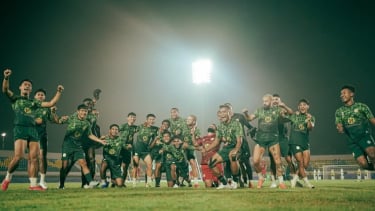 Barito Putera USAI MENJALANI LATUHAN SEBELUM LAGA KONTRA MALUT UNITED - FOTO DOK BARITO PUTERA 