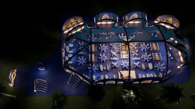 Al Diwan, tenda Ramadan di hotel Jumeirah Burj Al Arab, Dubai.