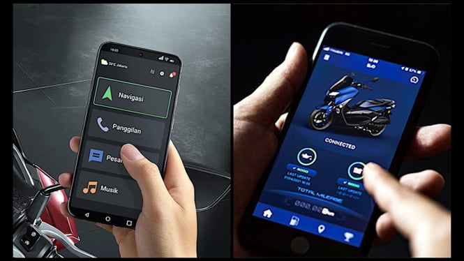 Adu Canggih Aplikasi Honda RoadSync vs Yamaha Y-Connect