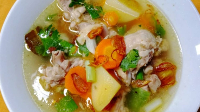 Resep Masakan Sayur Sop Ayam Suwir
