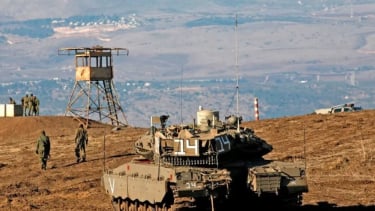 Viva militar: puestos militares israelíes a Highlands Golan en Siria