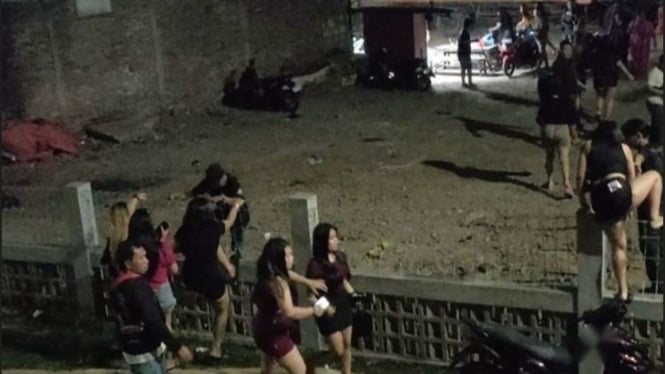 Lokasi prostitusi liar  di Gang Royal, Jakbar.