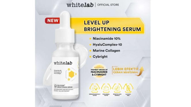 Whitelab mencerahkan serum wajah