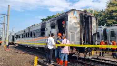 La estación de Yoga Tugu fue llevada a tres autos de tren el miércoles 12 de marzo de 2025