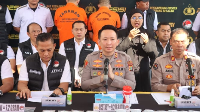 Pengedar Ekstasi Impor Senilai Rp 4,6 Miliar Ditangkap Polres Tangsel