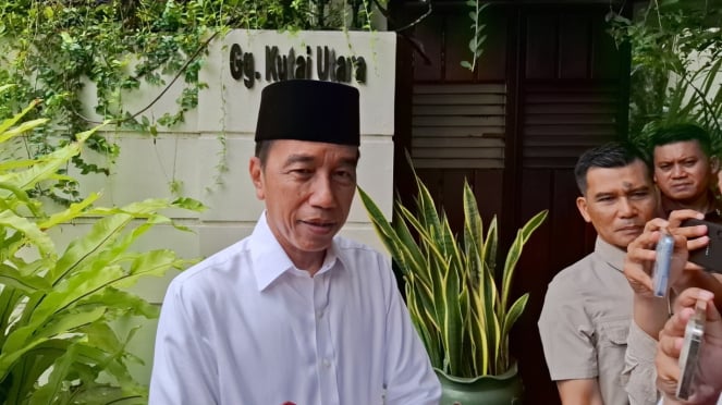 Séptimo presidente indonesio Jokoi en Solo.