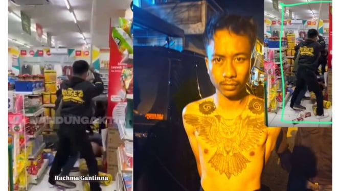 Tampang Salah Satu Pelaku Geng Motor yang Keroyok Jukir di Minimarket Bandung