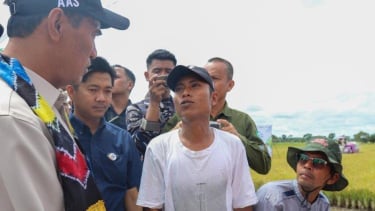 Menteri Pertanian, Andi Amran Sulaiman saat berdialog bersama petani - Foto Dok Humas Kementan RI