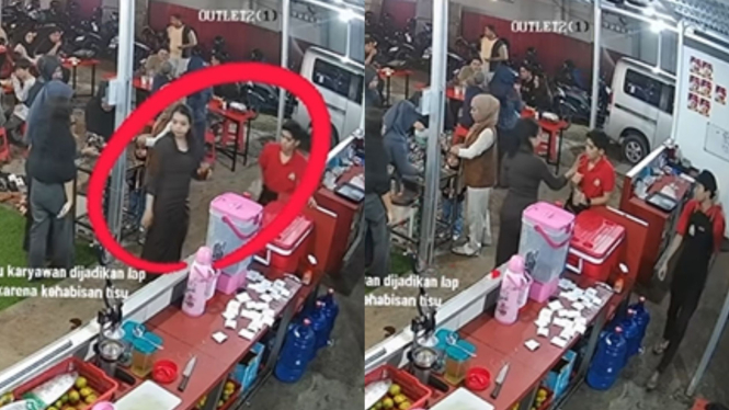 Kehabisan Tisu, Perempuan Ini Lap Tangan Kotor ke Karyawan Restoran