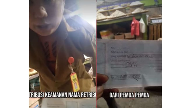 Viral oknum diduga pegawai pemda minta thr di pasar induk cibitung