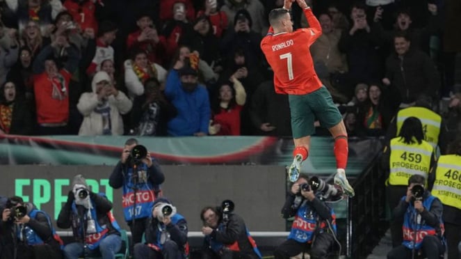 Ronaldo anotó para el equipo portugués
