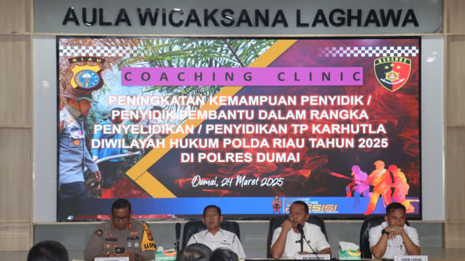 Kemampuan Penyidik 3 Polres di Riau Tangani Kasus Karhutla Ditingkatkan