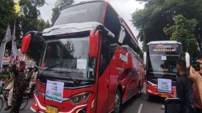 Pelepasan Mudik Bareng Nu Di Jakarta.