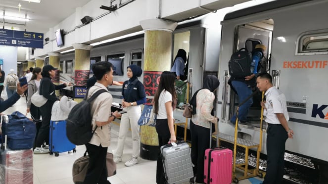 Aktivitas Penumpang Di Stasiun Medan. (Dok Kai Sumut)